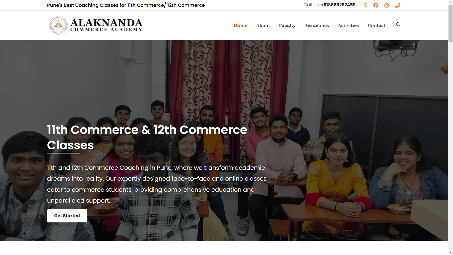 Alakananda Academy Website Created by Amol Kulkarni