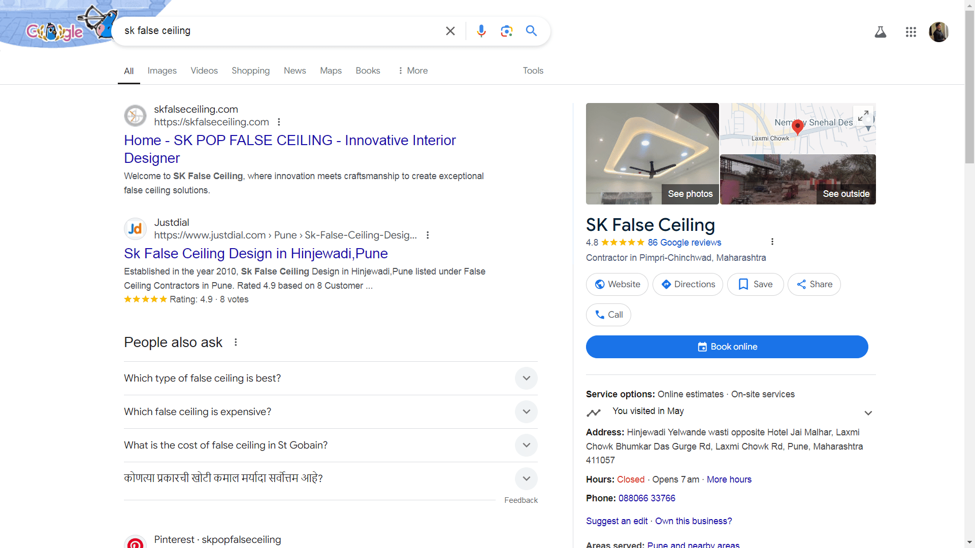 SK FALSE CEILING